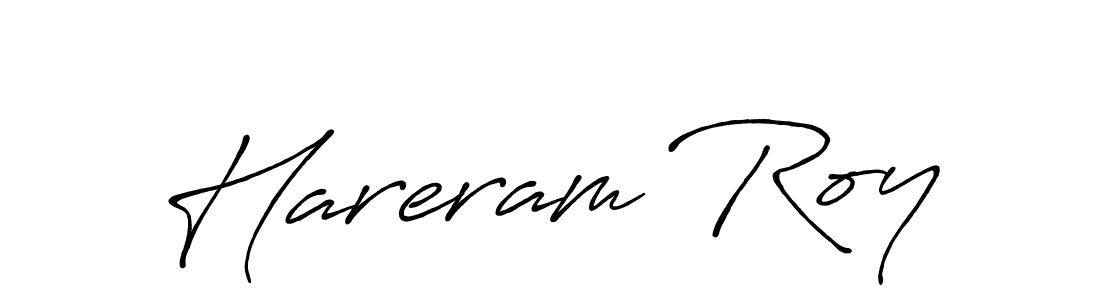 Hareram Roy stylish signature style. Best Handwritten Sign (Antro_Vectra_Bolder) for my name. Handwritten Signature Collection Ideas for my name Hareram Roy. Hareram Roy signature style 7 images and pictures png