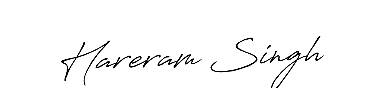 The best way (Antro_Vectra_Bolder) to make a short signature is to pick only two or three words in your name. The name Hareram Singh include a total of six letters. For converting this name. Hareram Singh signature style 7 images and pictures png