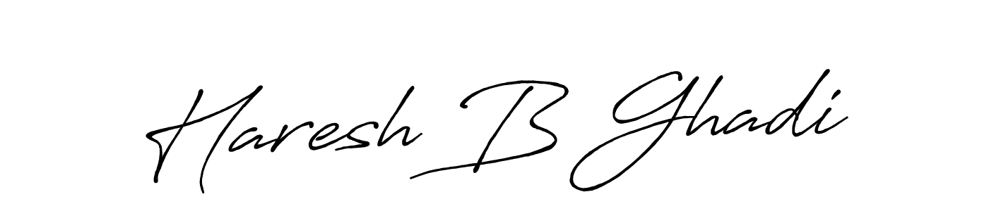 How to Draw Haresh B Ghadi signature style? Antro_Vectra_Bolder is a latest design signature styles for name Haresh B Ghadi. Haresh B Ghadi signature style 7 images and pictures png