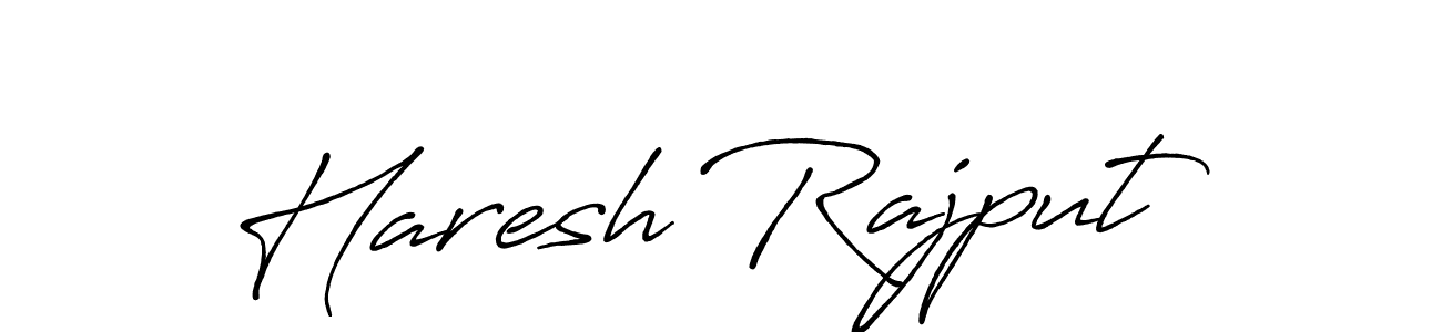 Design your own signature with our free online signature maker. With this signature software, you can create a handwritten (Antro_Vectra_Bolder) signature for name Haresh Rajput. Haresh Rajput signature style 7 images and pictures png