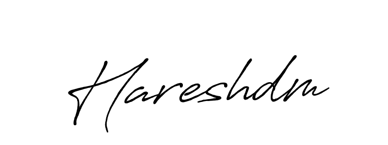 Hareshdm stylish signature style. Best Handwritten Sign (Antro_Vectra_Bolder) for my name. Handwritten Signature Collection Ideas for my name Hareshdm. Hareshdm signature style 7 images and pictures png
