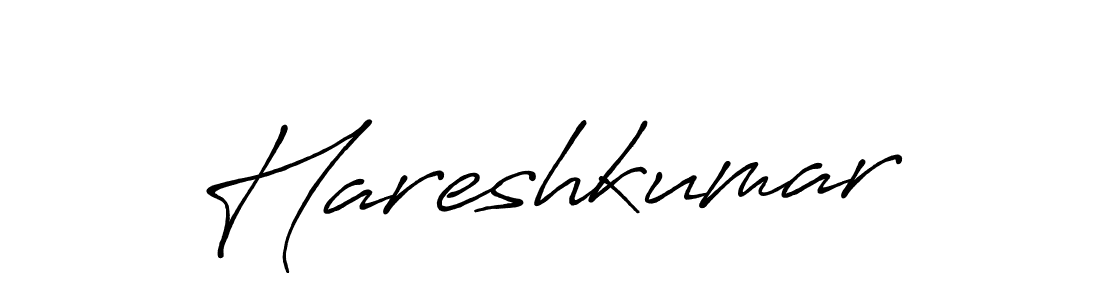 Use a signature maker to create a handwritten signature online. With this signature software, you can design (Antro_Vectra_Bolder) your own signature for name Hareshkumar. Hareshkumar signature style 7 images and pictures png