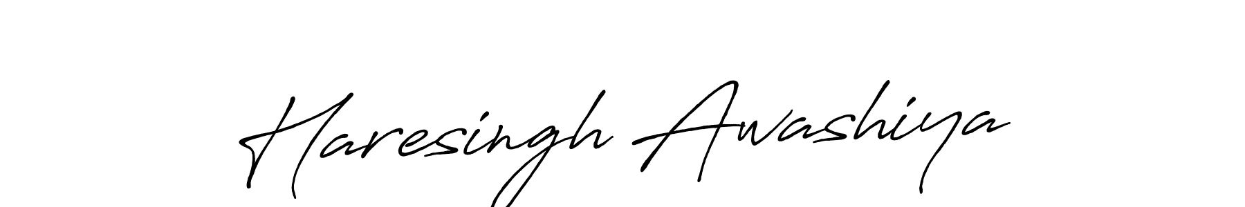 Also we have Haresingh Awashiya name is the best signature style. Create professional handwritten signature collection using Antro_Vectra_Bolder autograph style. Haresingh Awashiya signature style 7 images and pictures png