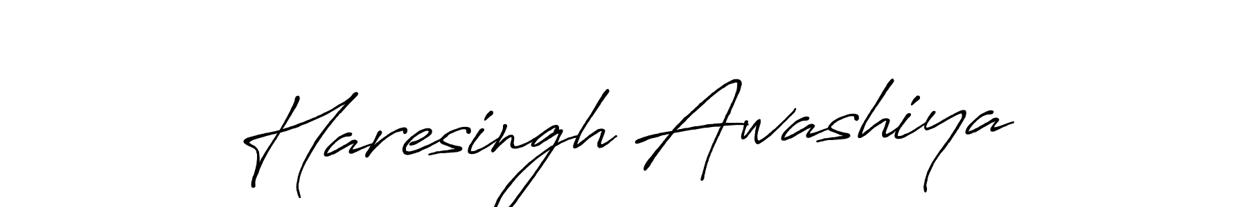Use a signature maker to create a handwritten signature online. With this signature software, you can design (Antro_Vectra_Bolder) your own signature for name Haresingh Awashiya. Haresingh Awashiya signature style 7 images and pictures png
