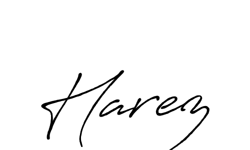 Create a beautiful signature design for name Harez. With this signature (Antro_Vectra_Bolder) fonts, you can make a handwritten signature for free. Harez signature style 7 images and pictures png