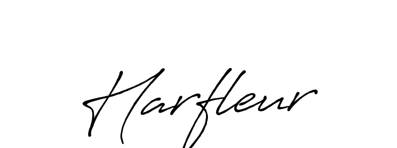 Make a beautiful signature design for name Harfleur. With this signature (Antro_Vectra_Bolder) style, you can create a handwritten signature for free. Harfleur signature style 7 images and pictures png