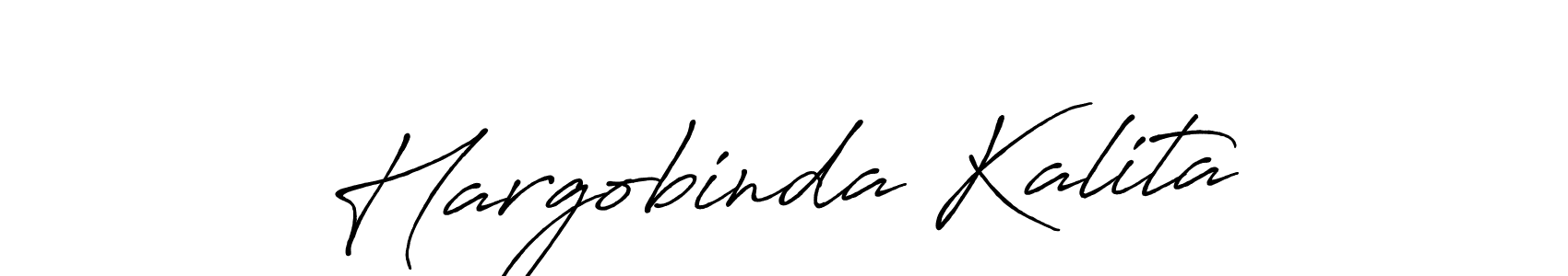 How to make Hargobinda Kalita signature? Antro_Vectra_Bolder is a professional autograph style. Create handwritten signature for Hargobinda Kalita name. Hargobinda Kalita signature style 7 images and pictures png