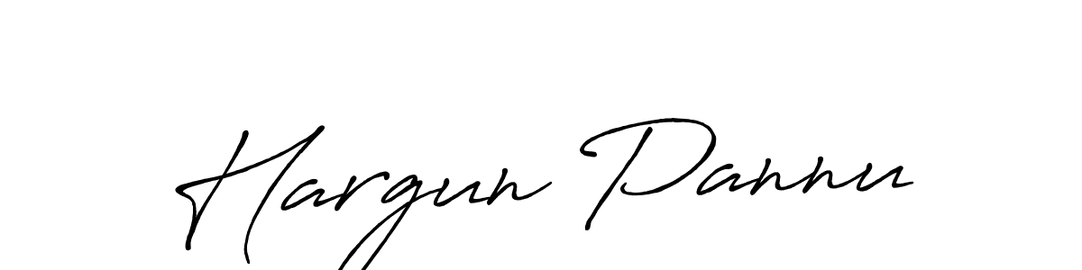 Design your own signature with our free online signature maker. With this signature software, you can create a handwritten (Antro_Vectra_Bolder) signature for name Hargun Pannu. Hargun Pannu signature style 7 images and pictures png