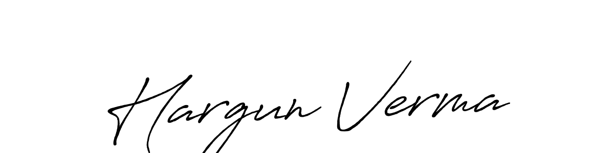 How to make Hargun Verma signature? Antro_Vectra_Bolder is a professional autograph style. Create handwritten signature for Hargun Verma name. Hargun Verma signature style 7 images and pictures png