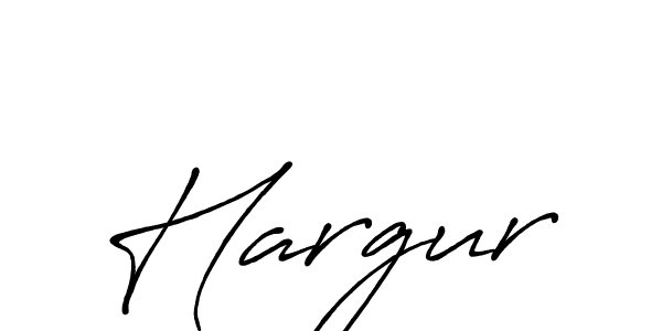 How to make Hargur name signature. Use Antro_Vectra_Bolder style for creating short signs online. This is the latest handwritten sign. Hargur signature style 7 images and pictures png