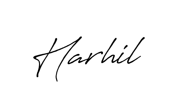 Design your own signature with our free online signature maker. With this signature software, you can create a handwritten (Antro_Vectra_Bolder) signature for name Harhil. Harhil signature style 7 images and pictures png