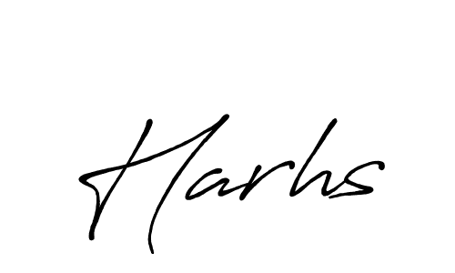 You should practise on your own different ways (Antro_Vectra_Bolder) to write your name (Harhs) in signature. don't let someone else do it for you. Harhs signature style 7 images and pictures png