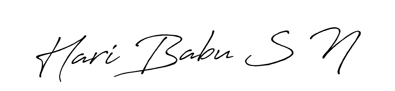 It looks lik you need a new signature style for name Hari Babu S N. Design unique handwritten (Antro_Vectra_Bolder) signature with our free signature maker in just a few clicks. Hari Babu S N signature style 7 images and pictures png