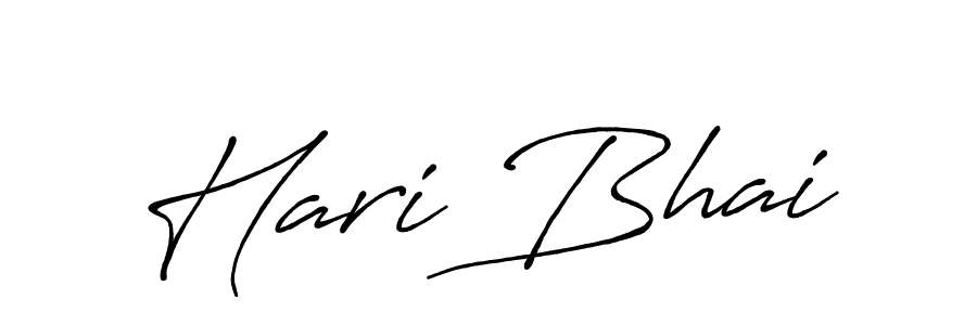 Design your own signature with our free online signature maker. With this signature software, you can create a handwritten (Antro_Vectra_Bolder) signature for name Hari Bhai. Hari Bhai signature style 7 images and pictures png