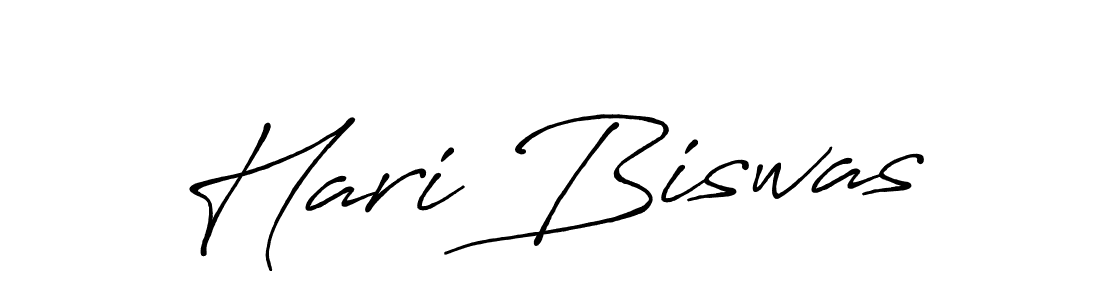 Create a beautiful signature design for name Hari Biswas. With this signature (Antro_Vectra_Bolder) fonts, you can make a handwritten signature for free. Hari Biswas signature style 7 images and pictures png