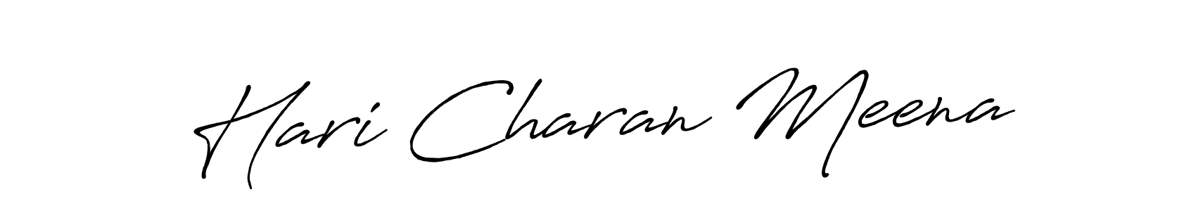 You should practise on your own different ways (Antro_Vectra_Bolder) to write your name (Hari Charan Meena) in signature. don't let someone else do it for you. Hari Charan Meena signature style 7 images and pictures png