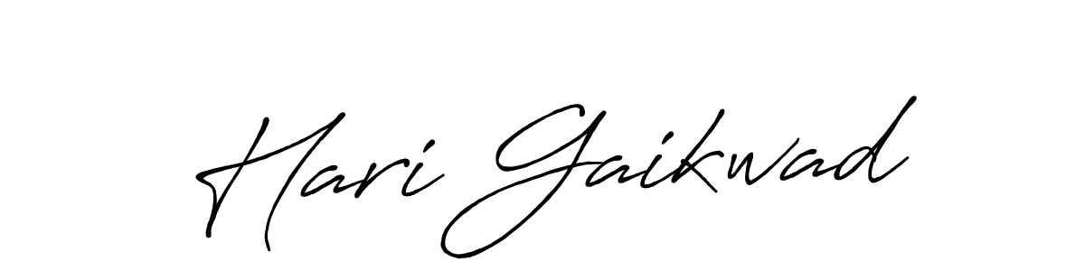 It looks lik you need a new signature style for name Hari Gaikwad. Design unique handwritten (Antro_Vectra_Bolder) signature with our free signature maker in just a few clicks. Hari Gaikwad signature style 7 images and pictures png