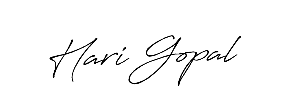 How to make Hari Gopal name signature. Use Antro_Vectra_Bolder style for creating short signs online. This is the latest handwritten sign. Hari Gopal signature style 7 images and pictures png