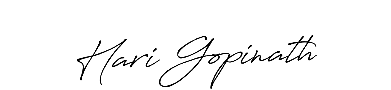 It looks lik you need a new signature style for name Hari Gopinath. Design unique handwritten (Antro_Vectra_Bolder) signature with our free signature maker in just a few clicks. Hari Gopinath signature style 7 images and pictures png