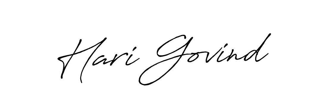 Hari Govind stylish signature style. Best Handwritten Sign (Antro_Vectra_Bolder) for my name. Handwritten Signature Collection Ideas for my name Hari Govind. Hari Govind signature style 7 images and pictures png