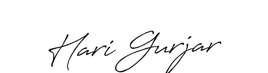 How to make Hari Gurjar signature? Antro_Vectra_Bolder is a professional autograph style. Create handwritten signature for Hari Gurjar name. Hari Gurjar signature style 7 images and pictures png