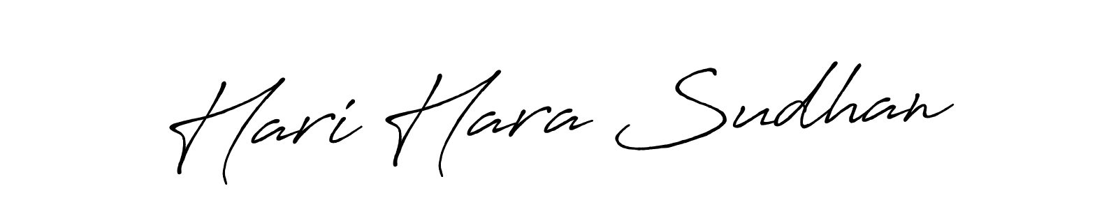 Antro_Vectra_Bolder is a professional signature style that is perfect for those who want to add a touch of class to their signature. It is also a great choice for those who want to make their signature more unique. Get Hari Hara Sudhan name to fancy signature for free. Hari Hara Sudhan signature style 7 images and pictures png