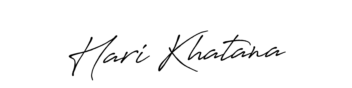 How to make Hari Khatana name signature. Use Antro_Vectra_Bolder style for creating short signs online. This is the latest handwritten sign. Hari Khatana signature style 7 images and pictures png