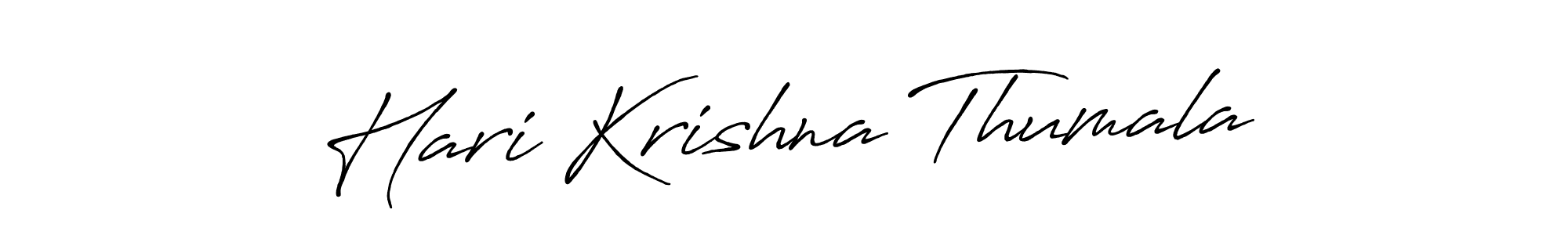 Similarly Antro_Vectra_Bolder is the best handwritten signature design. Signature creator online .You can use it as an online autograph creator for name Hari Krishna Thumala. Hari Krishna Thumala signature style 7 images and pictures png