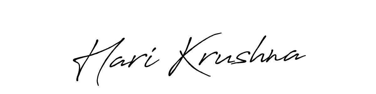 It looks lik you need a new signature style for name Hari Krushna. Design unique handwritten (Antro_Vectra_Bolder) signature with our free signature maker in just a few clicks. Hari Krushna signature style 7 images and pictures png