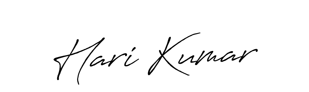 Create a beautiful signature design for name Hari Kumar. With this signature (Antro_Vectra_Bolder) fonts, you can make a handwritten signature for free. Hari Kumar signature style 7 images and pictures png