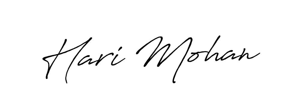 Create a beautiful signature design for name Hari Mohan. With this signature (Antro_Vectra_Bolder) fonts, you can make a handwritten signature for free. Hari Mohan signature style 7 images and pictures png