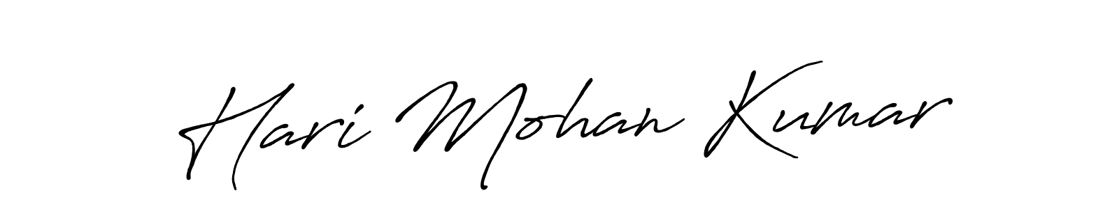 It looks lik you need a new signature style for name Hari Mohan Kumar. Design unique handwritten (Antro_Vectra_Bolder) signature with our free signature maker in just a few clicks. Hari Mohan Kumar signature style 7 images and pictures png