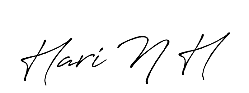 The best way (Antro_Vectra_Bolder) to make a short signature is to pick only two or three words in your name. The name Hari N H include a total of six letters. For converting this name. Hari N H signature style 7 images and pictures png