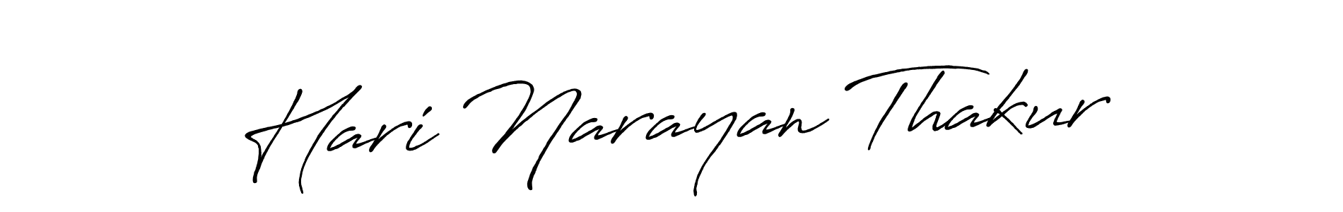 Make a beautiful signature design for name Hari Narayan Thakur. With this signature (Antro_Vectra_Bolder) style, you can create a handwritten signature for free. Hari Narayan Thakur signature style 7 images and pictures png