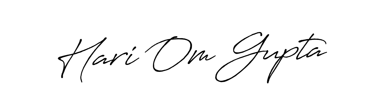 Also You can easily find your signature by using the search form. We will create Hari Om Gupta name handwritten signature images for you free of cost using Antro_Vectra_Bolder sign style. Hari Om Gupta signature style 7 images and pictures png