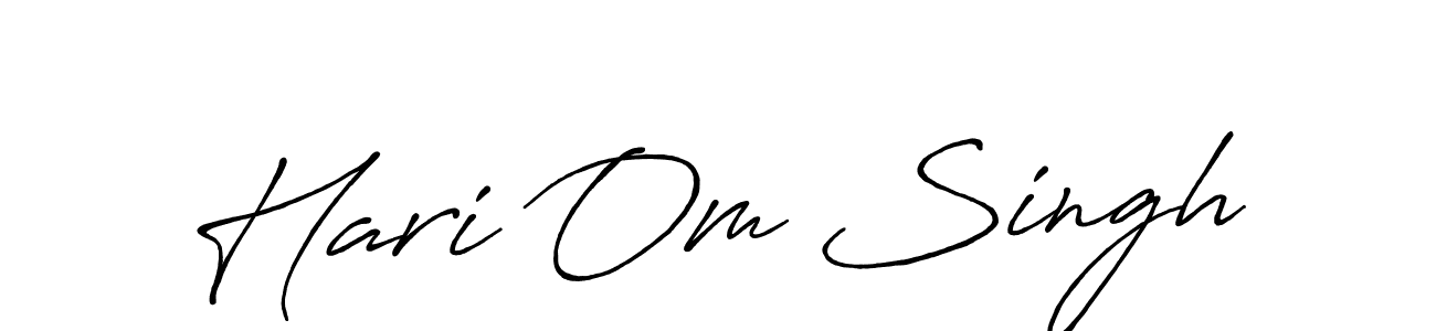 Hari Om Singh stylish signature style. Best Handwritten Sign (Antro_Vectra_Bolder) for my name. Handwritten Signature Collection Ideas for my name Hari Om Singh. Hari Om Singh signature style 7 images and pictures png