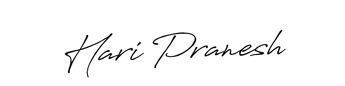Design your own signature with our free online signature maker. With this signature software, you can create a handwritten (Antro_Vectra_Bolder) signature for name Hari Pranesh. Hari Pranesh signature style 7 images and pictures png