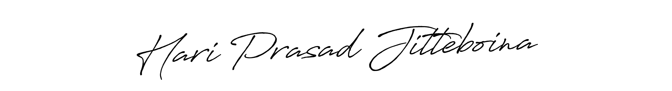 Also we have Hari Prasad Jitteboina name is the best signature style. Create professional handwritten signature collection using Antro_Vectra_Bolder autograph style. Hari Prasad Jitteboina signature style 7 images and pictures png