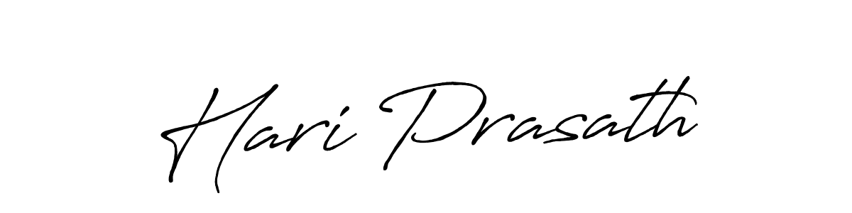 Make a beautiful signature design for name Hari Prasath. With this signature (Antro_Vectra_Bolder) style, you can create a handwritten signature for free. Hari Prasath signature style 7 images and pictures png