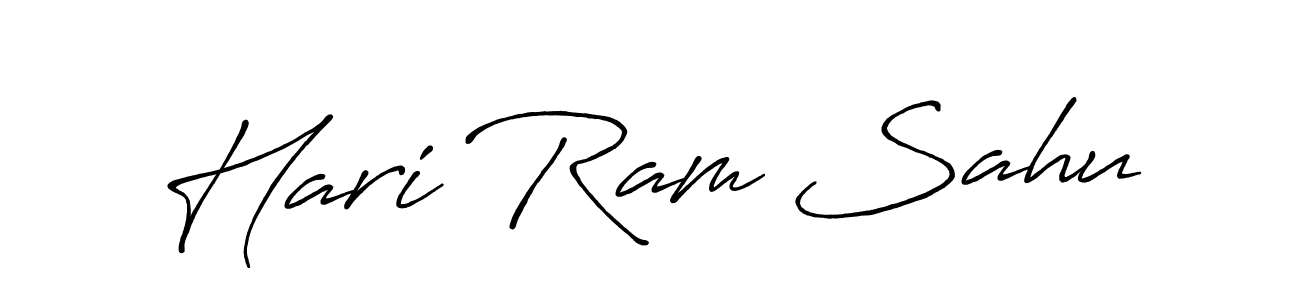 Design your own signature with our free online signature maker. With this signature software, you can create a handwritten (Antro_Vectra_Bolder) signature for name Hari Ram Sahu. Hari Ram Sahu signature style 7 images and pictures png