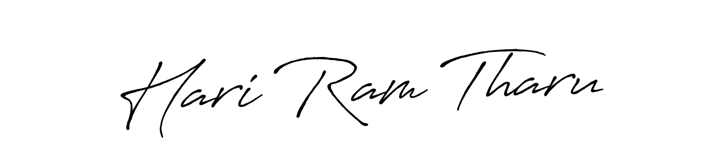 You should practise on your own different ways (Antro_Vectra_Bolder) to write your name (Hari Ram Tharu) in signature. don't let someone else do it for you. Hari Ram Tharu signature style 7 images and pictures png