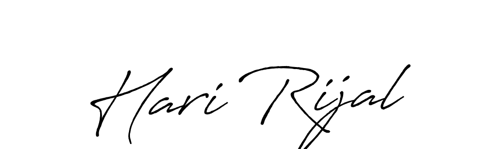 You should practise on your own different ways (Antro_Vectra_Bolder) to write your name (Hari Rijal) in signature. don't let someone else do it for you. Hari Rijal signature style 7 images and pictures png