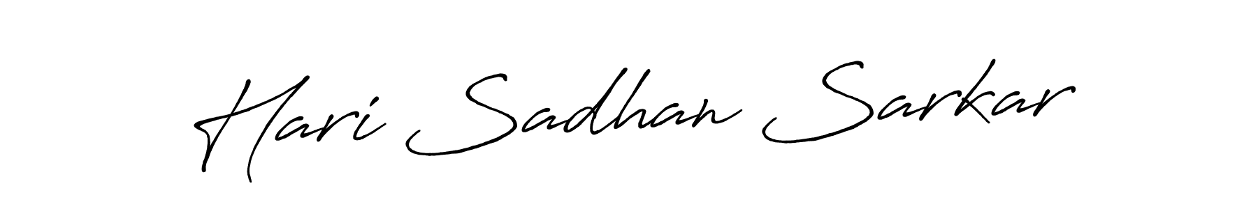 Use a signature maker to create a handwritten signature online. With this signature software, you can design (Antro_Vectra_Bolder) your own signature for name Hari Sadhan Sarkar. Hari Sadhan Sarkar signature style 7 images and pictures png