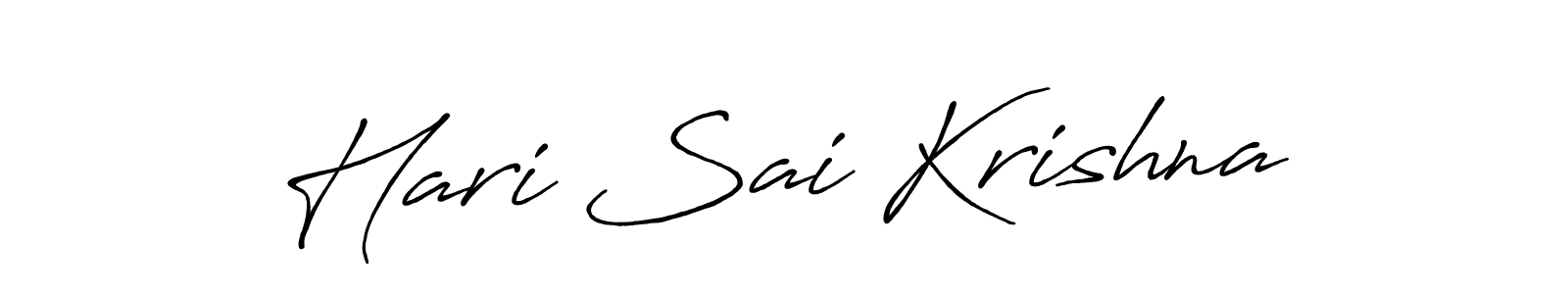 Make a beautiful signature design for name Hari Sai Krishna. With this signature (Antro_Vectra_Bolder) style, you can create a handwritten signature for free. Hari Sai Krishna signature style 7 images and pictures png