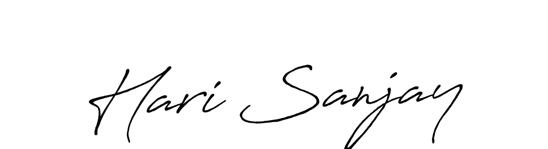 Similarly Antro_Vectra_Bolder is the best handwritten signature design. Signature creator online .You can use it as an online autograph creator for name Hari Sanjay. Hari Sanjay signature style 7 images and pictures png