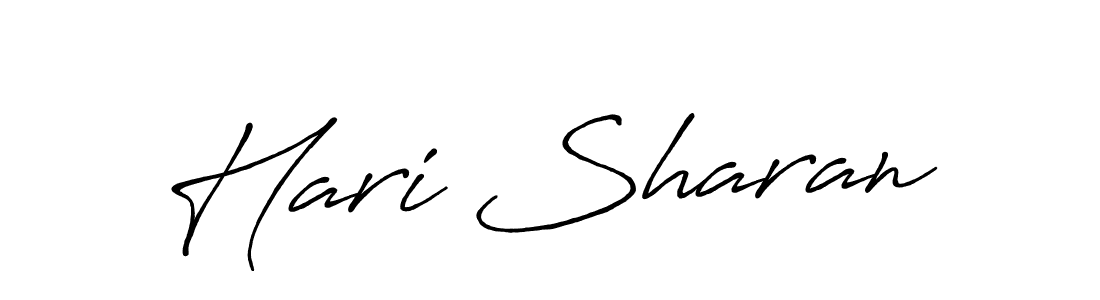 Use a signature maker to create a handwritten signature online. With this signature software, you can design (Antro_Vectra_Bolder) your own signature for name Hari Sharan. Hari Sharan signature style 7 images and pictures png