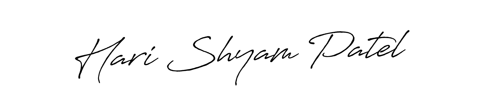 if you are searching for the best signature style for your name Hari Shyam Patel. so please give up your signature search. here we have designed multiple signature styles  using Antro_Vectra_Bolder. Hari Shyam Patel signature style 7 images and pictures png