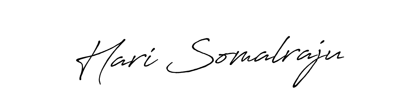 Similarly Antro_Vectra_Bolder is the best handwritten signature design. Signature creator online .You can use it as an online autograph creator for name Hari Somalraju. Hari Somalraju signature style 7 images and pictures png