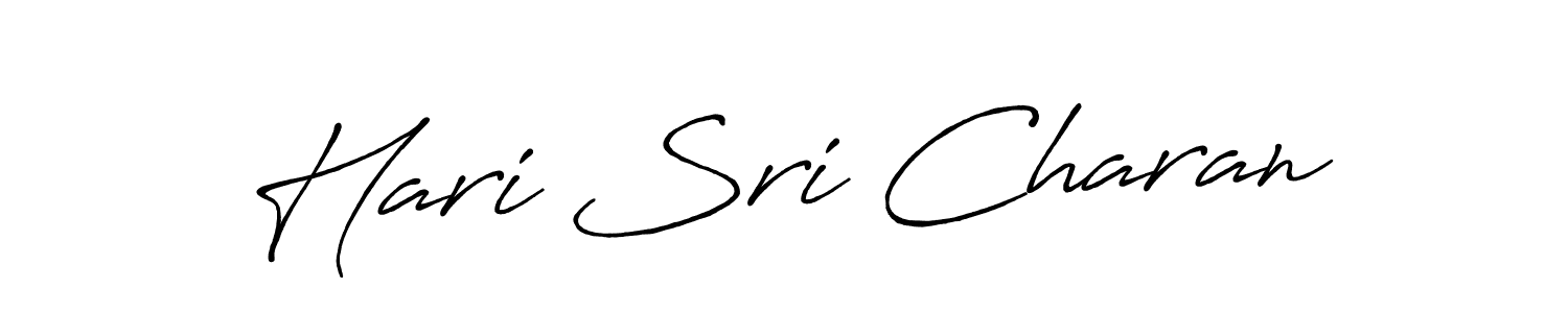 Also You can easily find your signature by using the search form. We will create Hari Sri Charan name handwritten signature images for you free of cost using Antro_Vectra_Bolder sign style. Hari Sri Charan signature style 7 images and pictures png