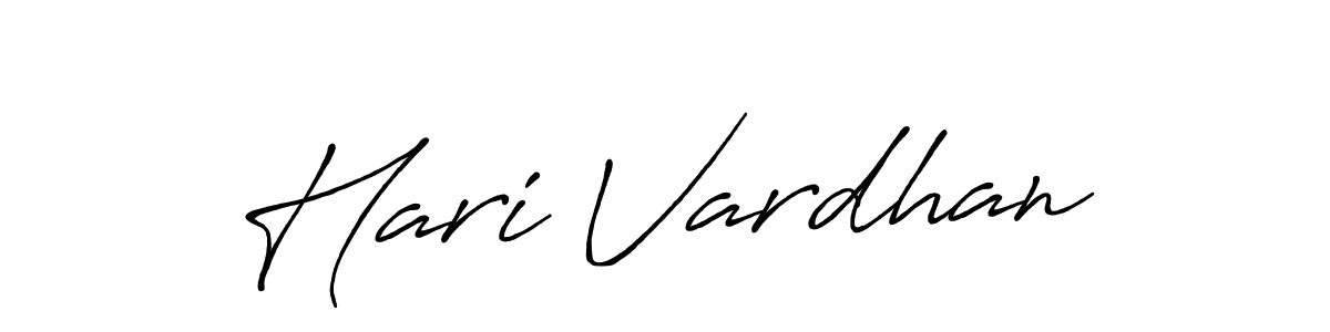 Design your own signature with our free online signature maker. With this signature software, you can create a handwritten (Antro_Vectra_Bolder) signature for name Hari Vardhan. Hari Vardhan signature style 7 images and pictures png